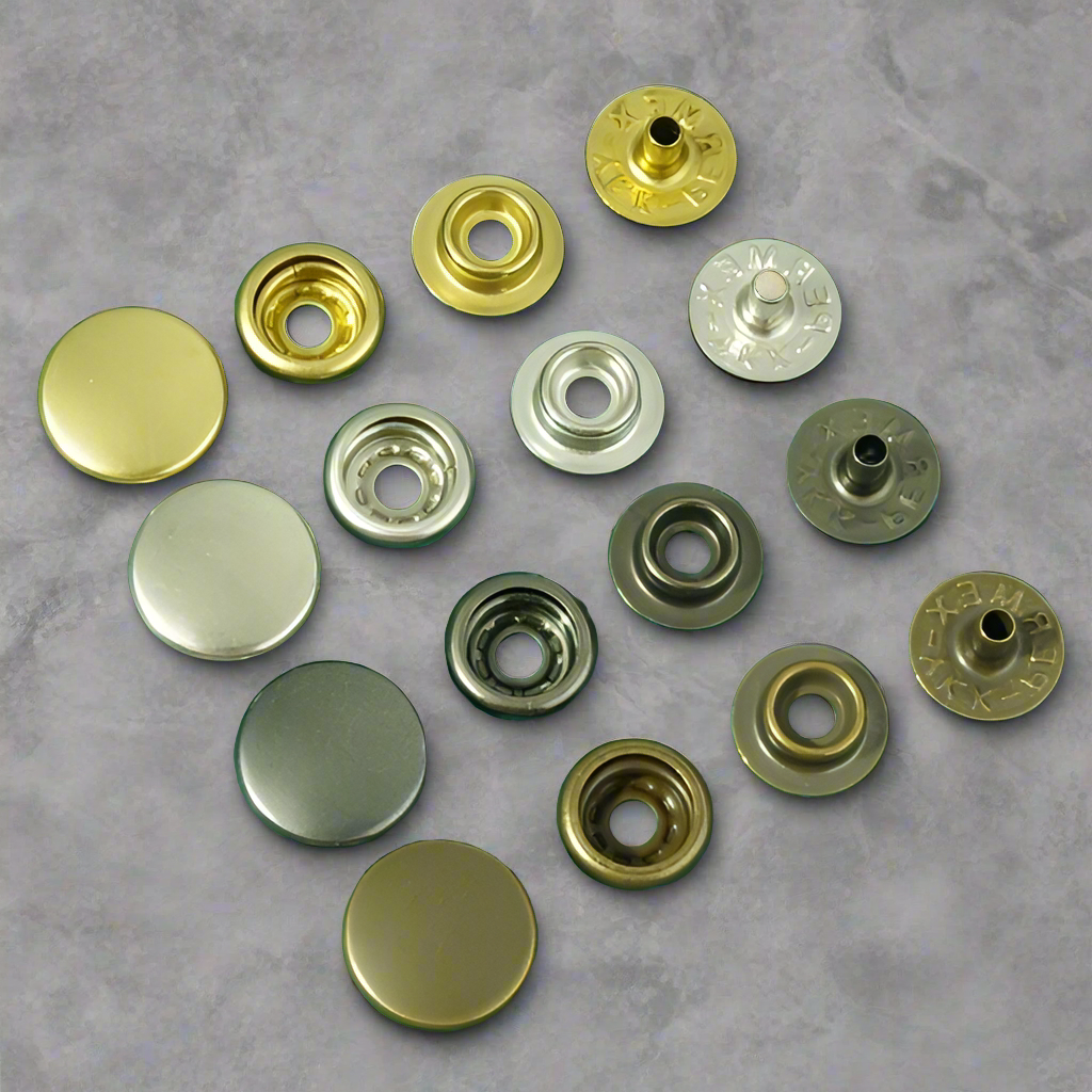 Japan imported 13mm YKK PERMEX four parts ring-spring button, Snap Button,  Brass Button, Snaps