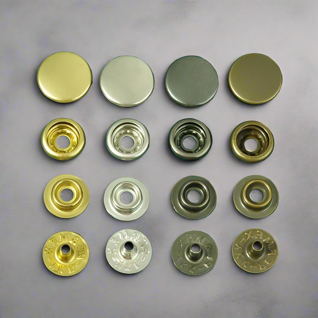 Japan imported 13mm YKK PERMEX four parts ring-spring button, Snap Button, Brass Button, Snaps