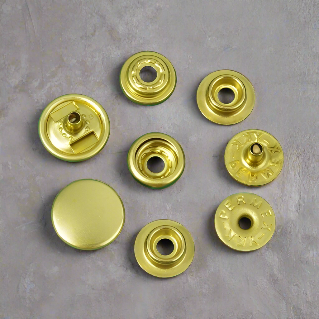 Japan imported 13mm YKK PERMEX four parts ring-spring button, Snap Button, Brass Button, Snaps