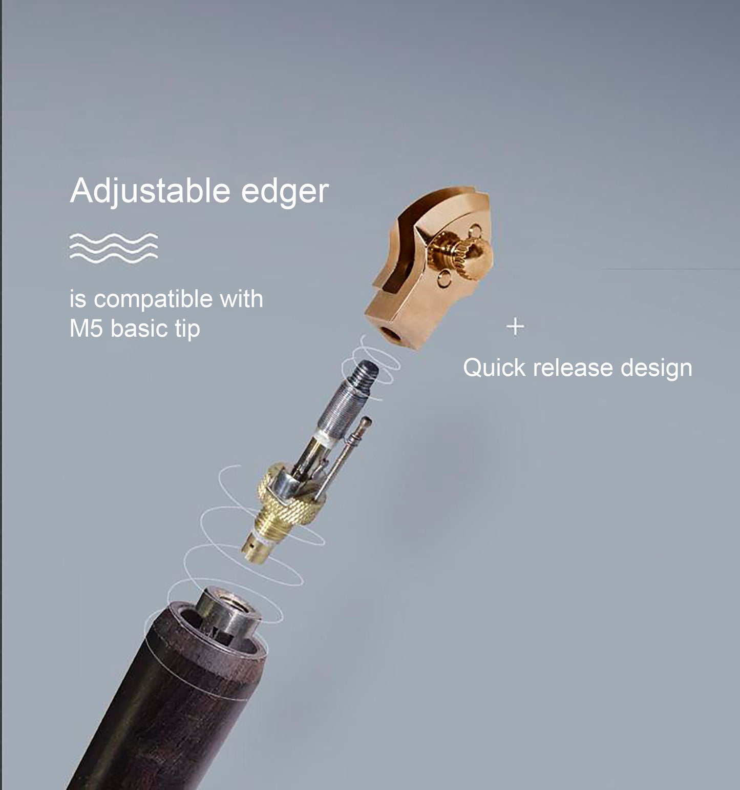 Adjustable Edger, Electric Creaser Adjustable Tip, Adjustable Creasing Iron, Edge Creaser, Stitching Creaser, Adjustable Edge Groover Electric Creaser TipsDupin