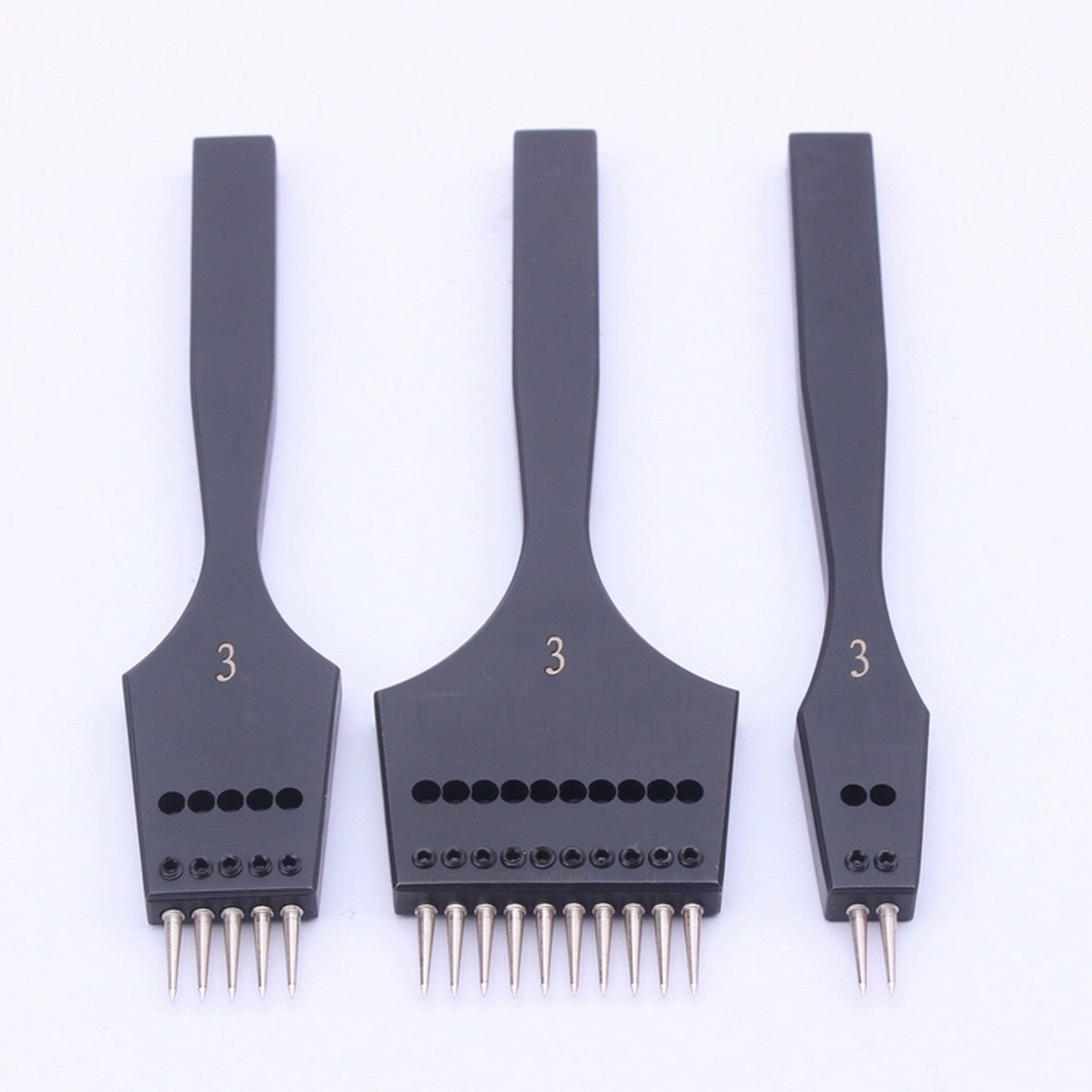 DIY Pricking Irons Leather Craft Circle Round Set Of 2+4+6 Prongs Punching Tools, Stainless Steel, Stitching Chisel Leather Pricking IronCharismaleathertools