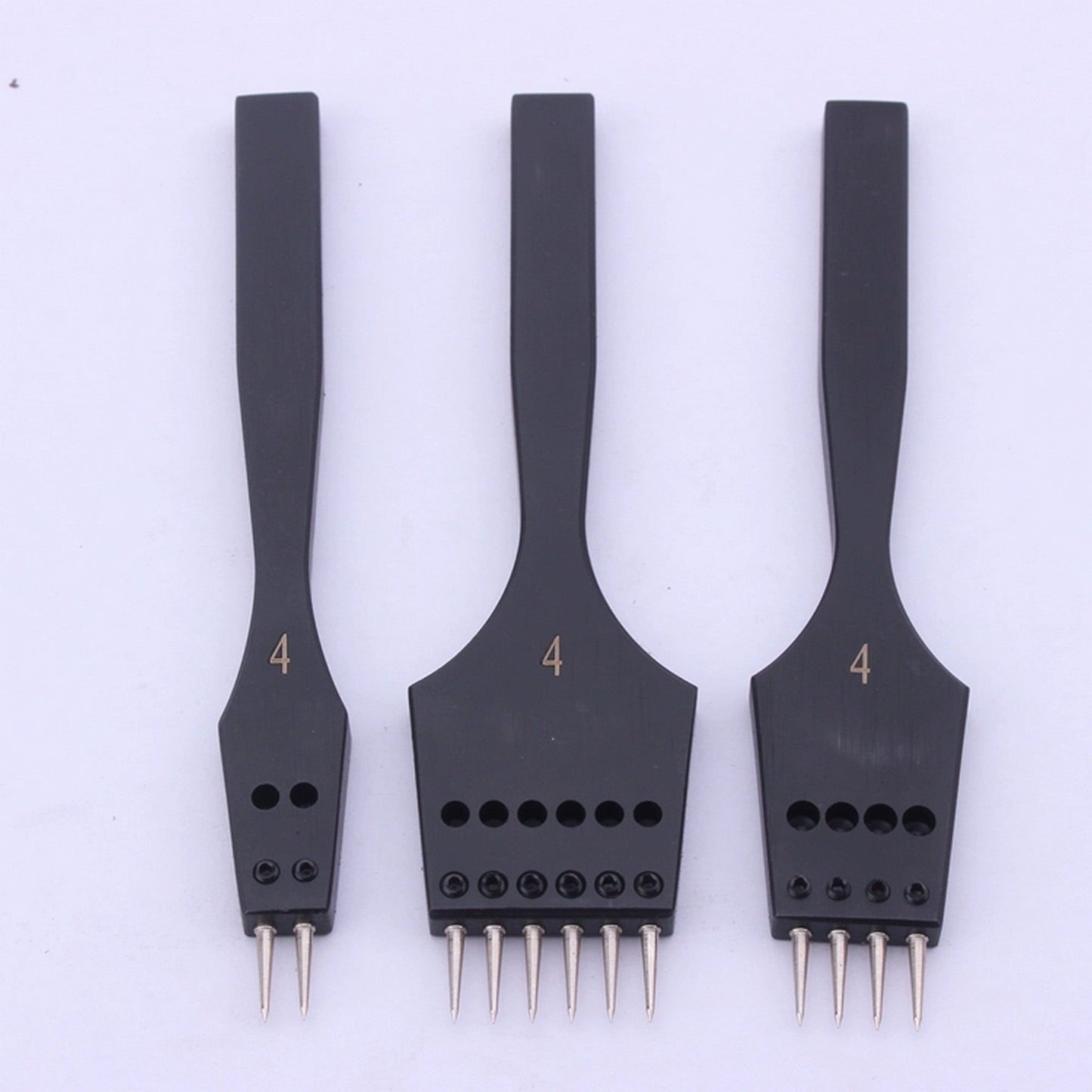 DIY Pricking Irons Leather Craft Circle Round Set Of 2+4+6 Prongs Punching Tools, Stainless Steel, Stitching Chisel Leather Pricking IronCharismaleathertools