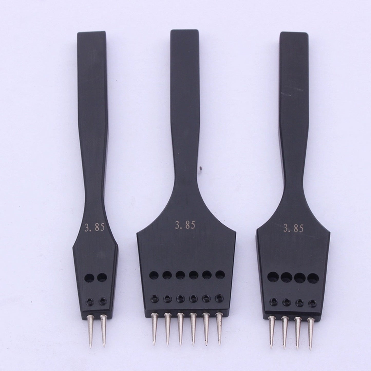 DIY Pricking Irons Leather Craft Circle Round Set Of 2+4+6 Prongs Punching Tools, Stainless Steel, Stitching Chisel Leather Pricking IronCharismaleathertools