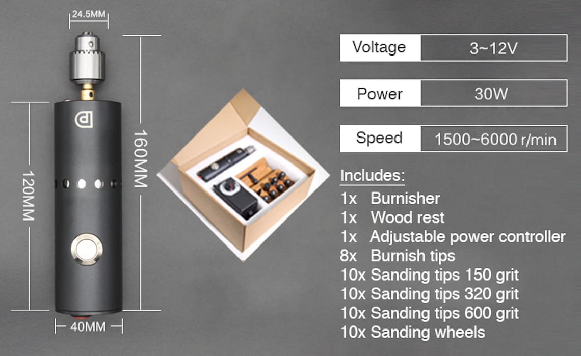 Leather Edge Slicker Tool, Sanding And Burnishing Electric Machine, Leather Rotary Burnisher Electric SlickerDupin