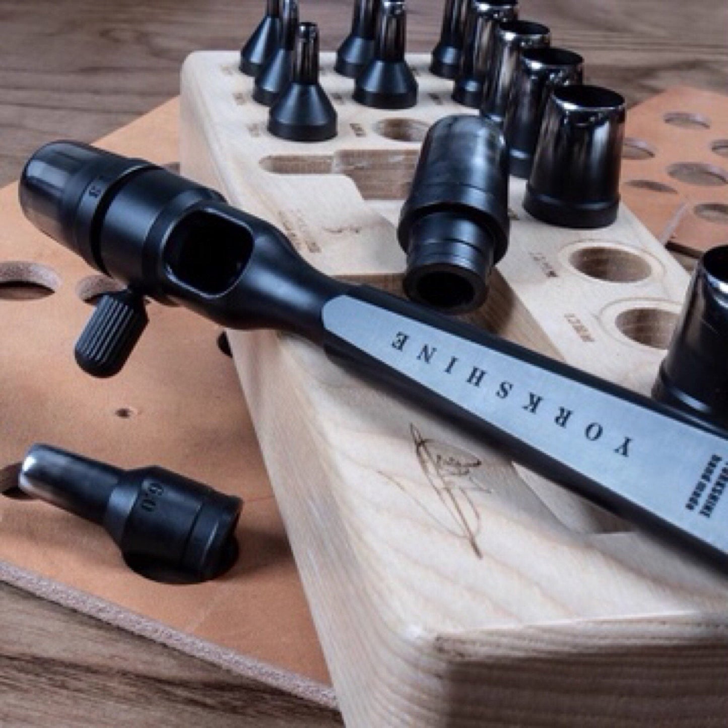 The Set Of Replaceable Leather Hole Punch Tools, Leather Hole Cutting, Leather Craft Tool, Pricking Tool, Punchers Leather Hole Punch ToolYorkshine
