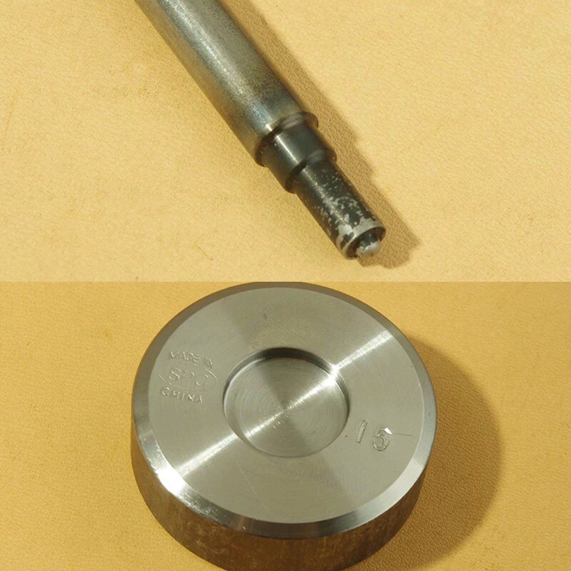 YKK PERMEX 15 mm installing tools set for four parts ring-spring button, Snap Button, Brass Button, Snaps