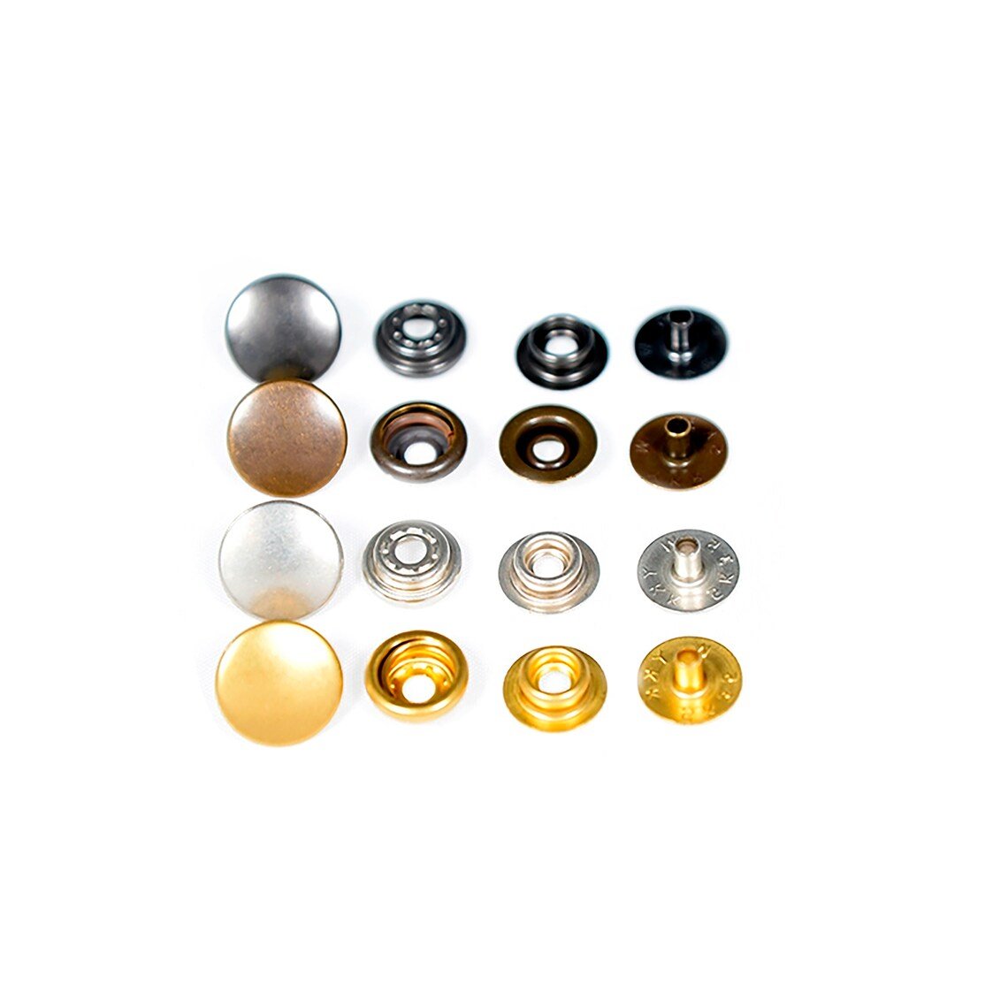 YKK SK35 Four Parts Ring-spring Button, Snap Button, Brass Button, Snaps, Metal Snap Snap ButtonsYKK