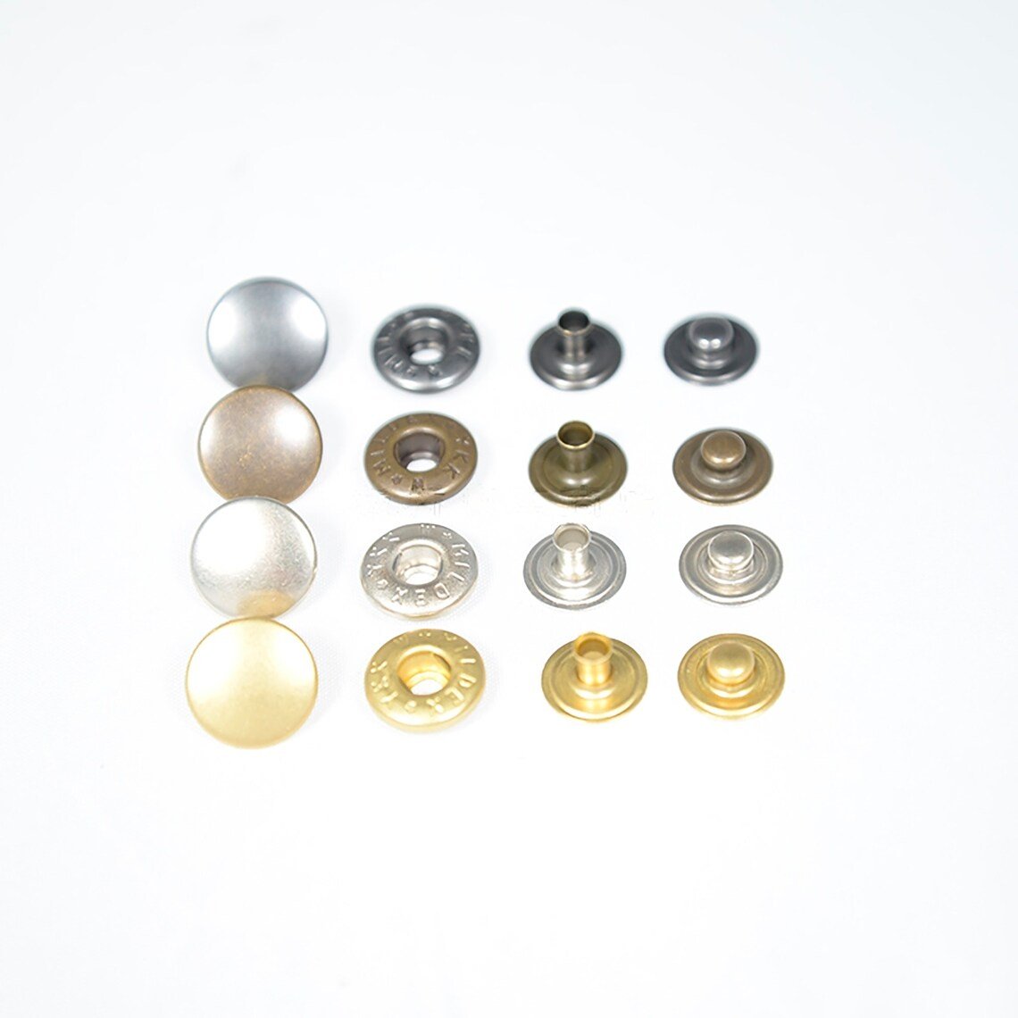 YKK SW35 Mildex Four Parts Alfa Button, Snap Button, Brass Button, Snaps, Metal Snap Snap ButtonsYKK