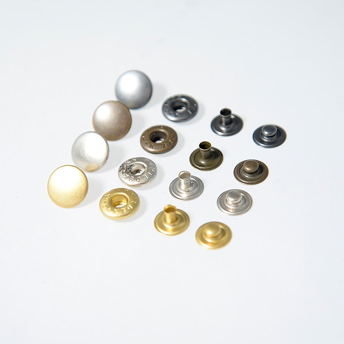 YKK SW35 Mildex Four Parts Alfa Button, Snap Button, Brass Button, Snaps, Metal Snap Snap ButtonsYKK