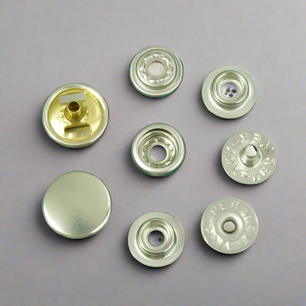 Japan imported 13mm YKK PERMEX four parts ring-spring button, Snap Button, Brass Button, Snaps