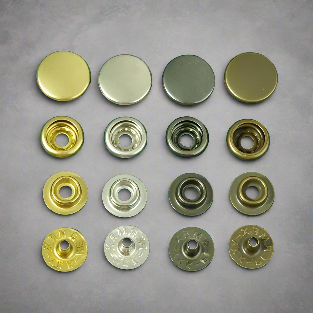Japan imported 13mm YKK PERMEX four parts ring-spring button, Snap But ...
