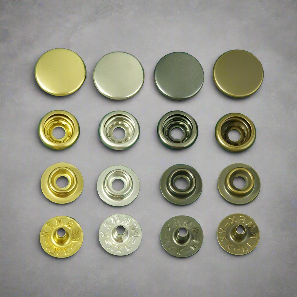 Japan imported 13mm YKK PERMEX four parts ring-spring button, Snap Button, Brass Button, Snaps