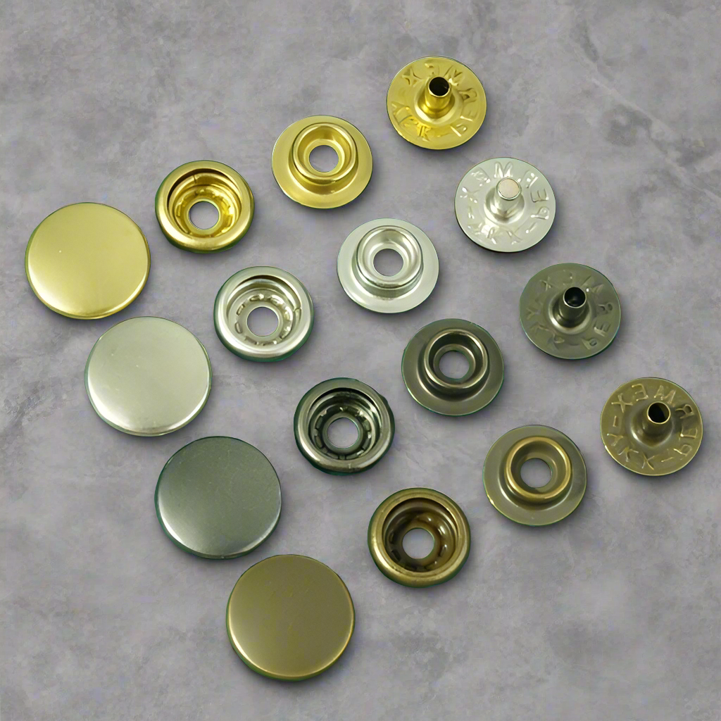 Spring Button Replacement Japan imported 13mm YKK PERMEX four parts ring-spring button, Snap But ...