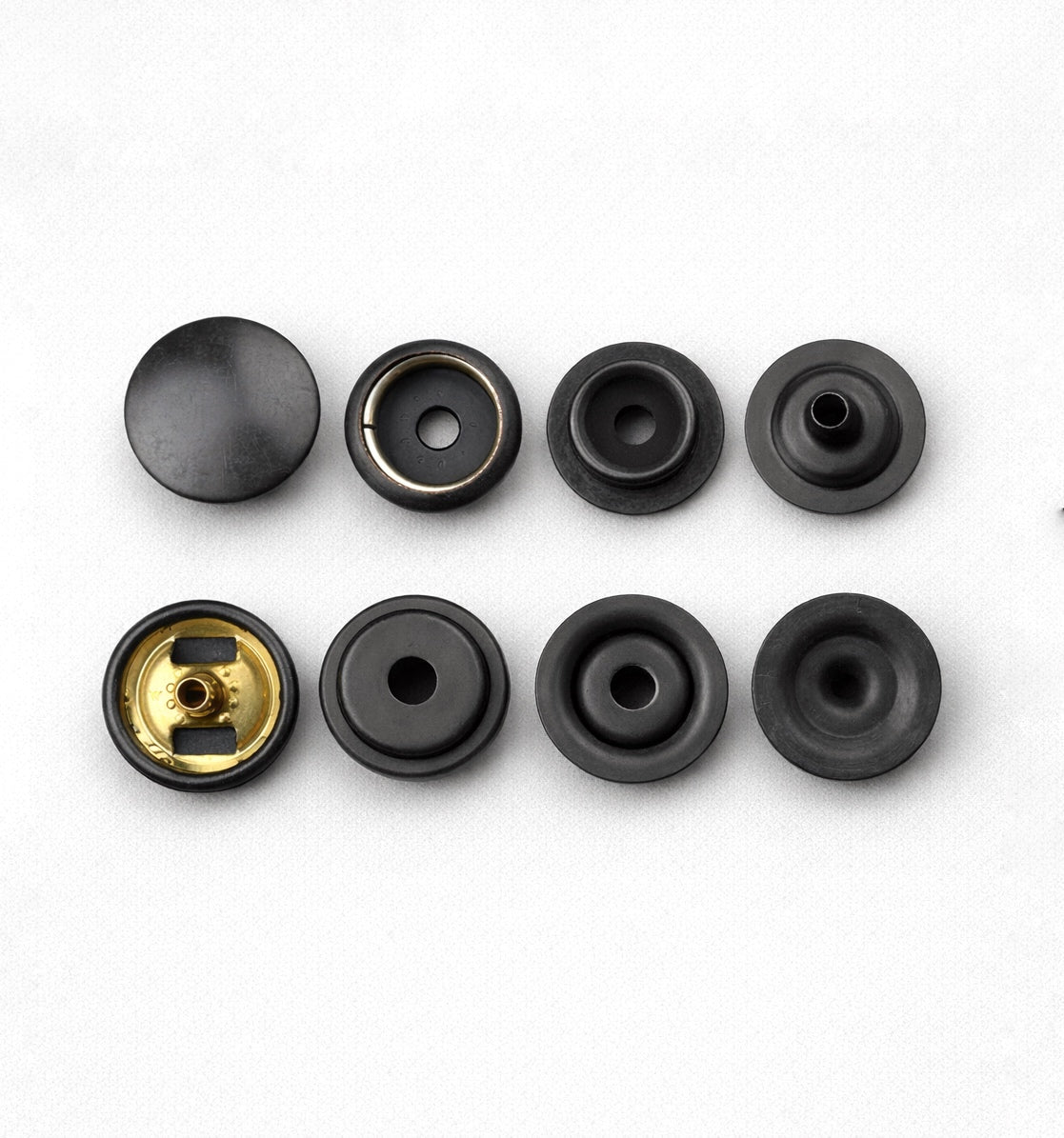 Japan imported 15,4mm YKK PERMEX L four parts ring-spring button, Snap Button, Brass Button, Snaps