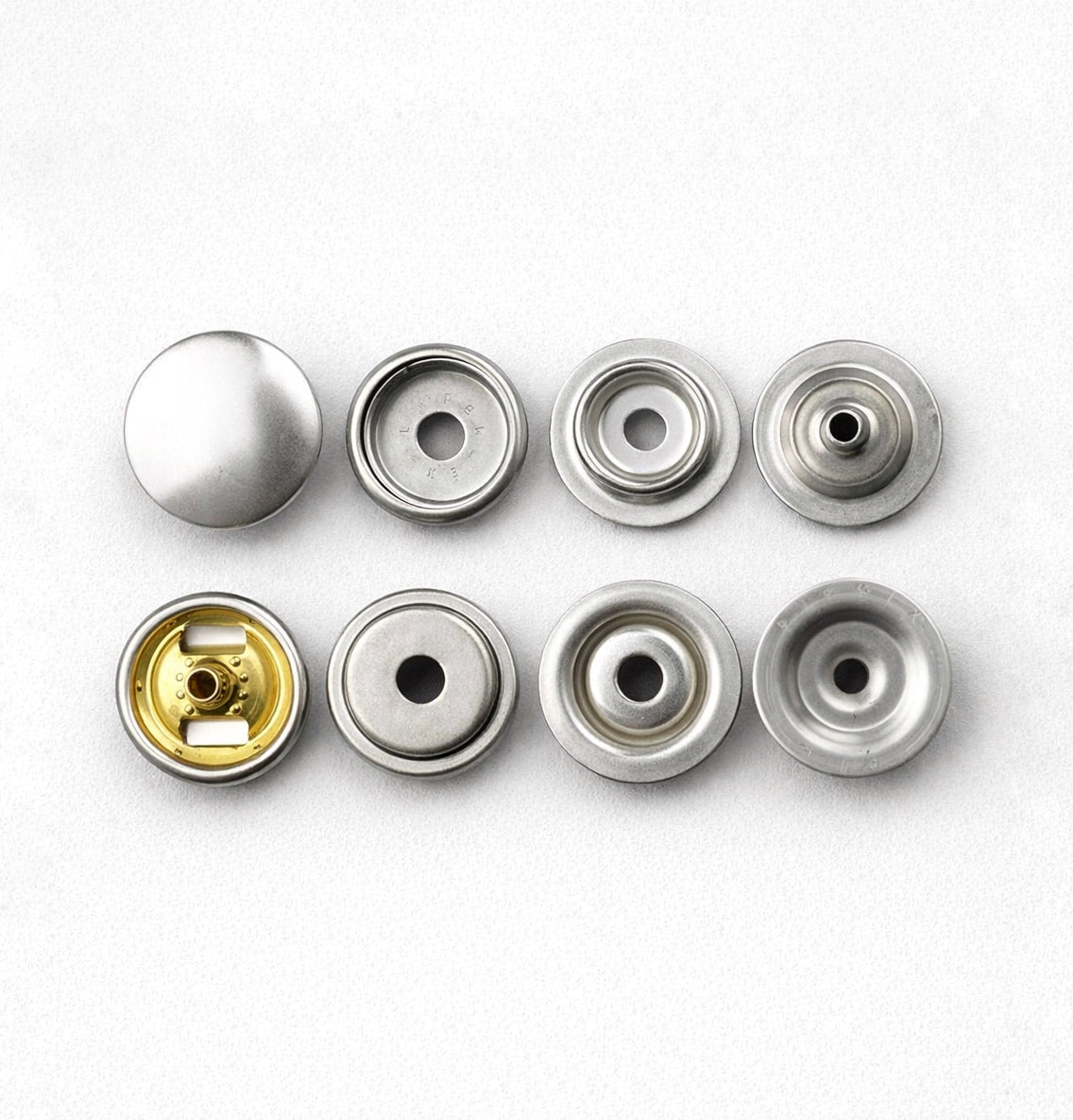 Japan imported 15,4mm YKK PERMEX L four parts ring-spring button