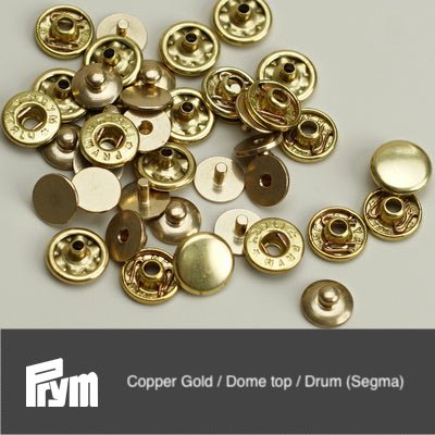Italian 9.7mm PRYM (ex. Fiocchi) four-part S-spring snap buttons ...