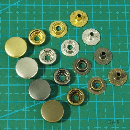 Japan imported 13mm YKK PERMEX four parts ring-spring button, Snap Button, Brass Button, Snaps Snap ButtonsYKK