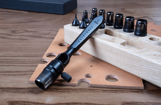 The Set Of Replaceable Leather Hole Punch Tools, Leather Hole Cutting, Leather Craft Tool, Pricking Tool, Punchers Leather Hole Punch ToolYorkshine