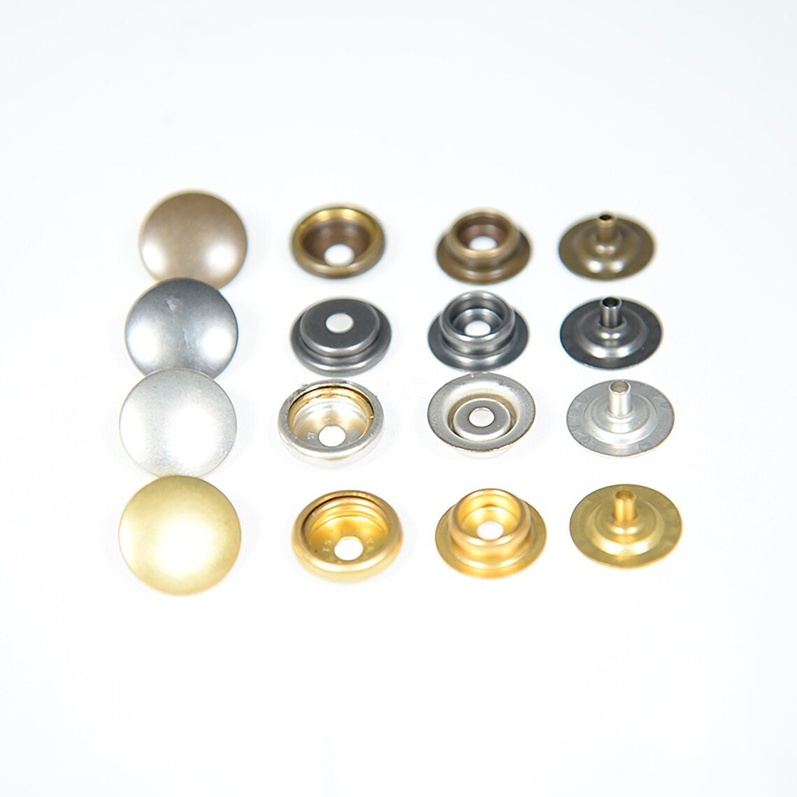 YKK SK75 Four Parts Ring-spring Button, Snap Button, Brass Button, Snaps, Metal Snap Snap ButtonsYKK